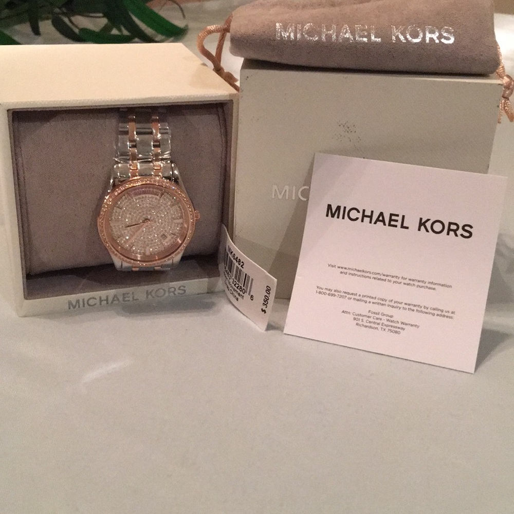 SHIPS FREE MK WATCH WITH BLING